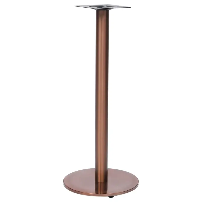 Pata de mesa de bistró acero inoxidable dorado Ø45x107 cm