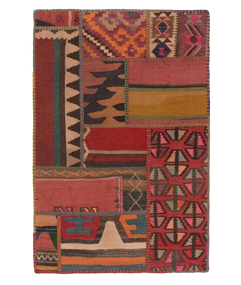 Patchwork de kilim | 120 x 80 cm