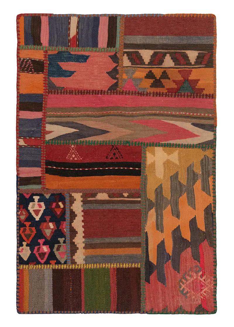 Patchwork de kilim | 120 x 80 cm