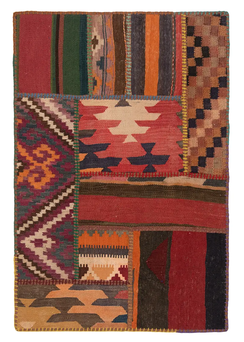 Patchwork de kilim | 120 x 80 cm