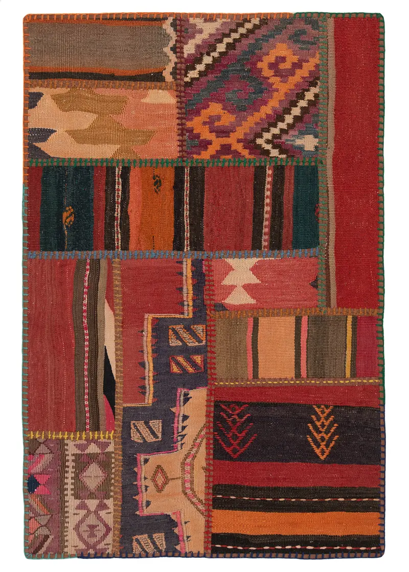 Patchwork de kilim | 120 x 80 cm