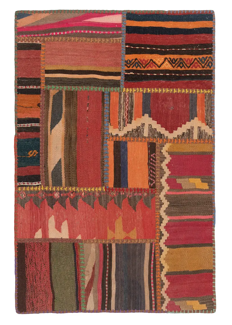 Patchwork de kilim | 120 x 80 cm