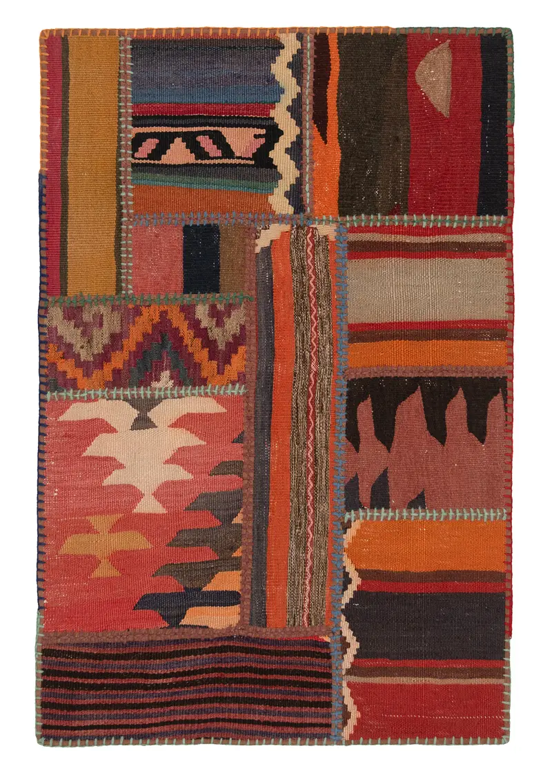 Patchwork de kilim | 120 x 80 cm
