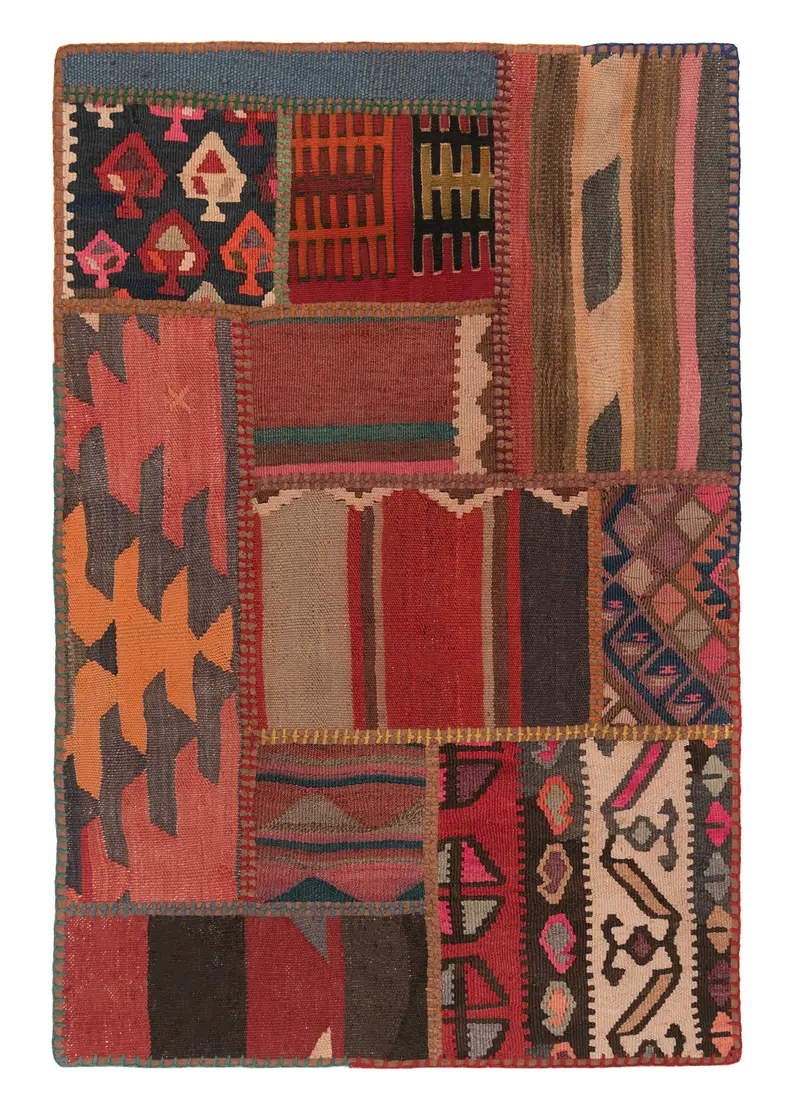 Patchwork de kilim | 120 x 80 cm