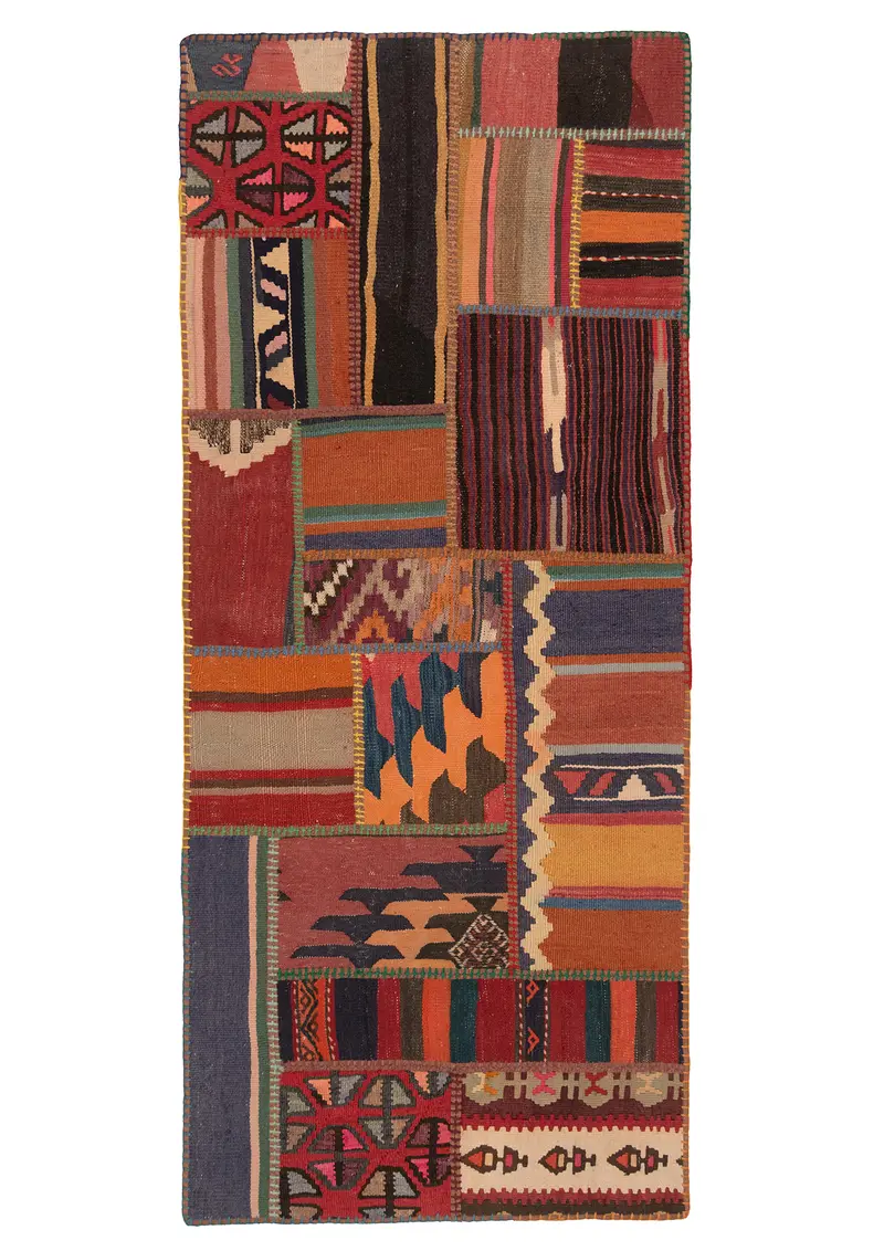 Patchwork de kilim | 200 x 85 cm