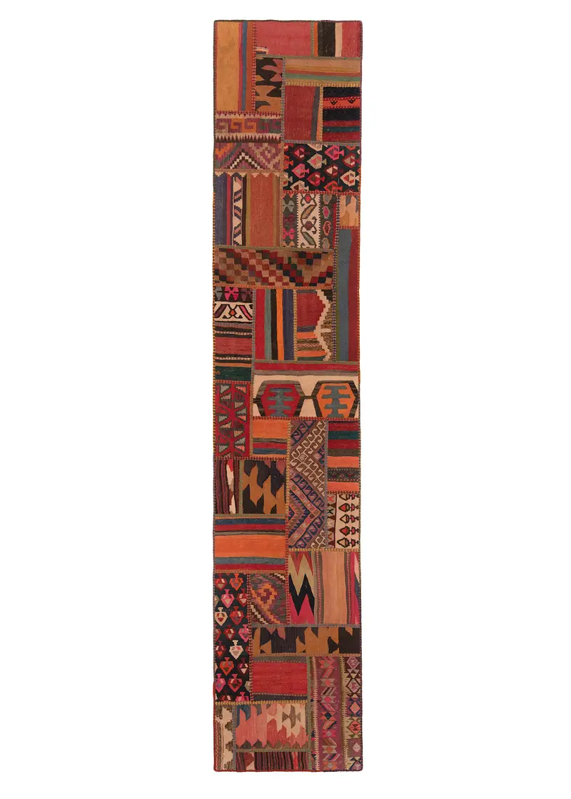 Patchwork de kilim | 400 x 80 cm