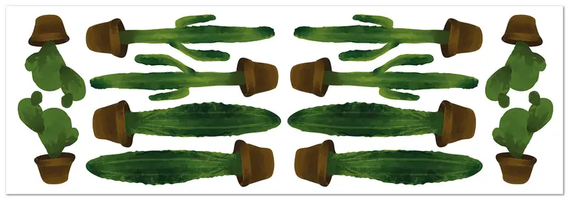 Pegatinas de Pared Cactus Pack de 12