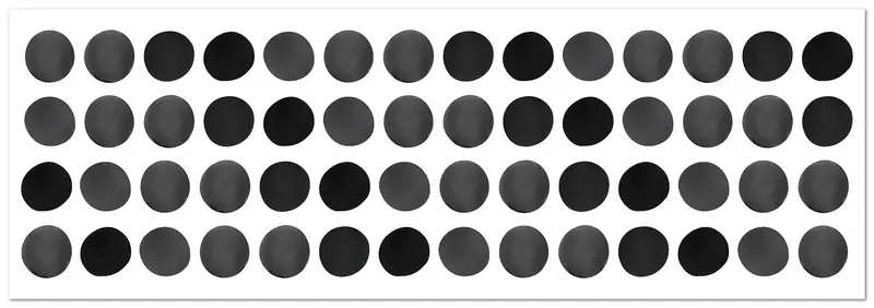 Pegatinas de Pared Círculos Negros Pack de 56