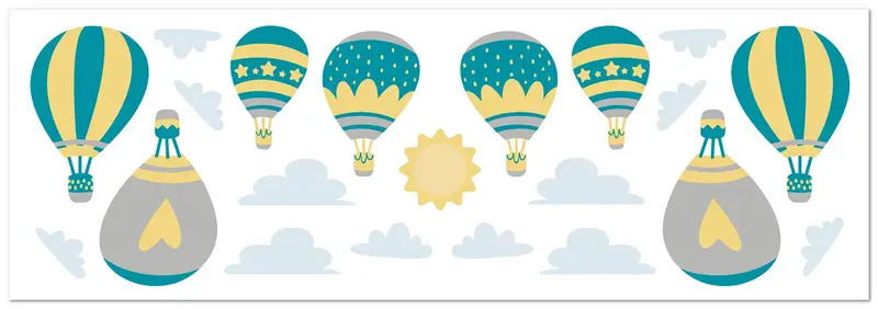 Pegatinas de Pared Globos Pack de 8