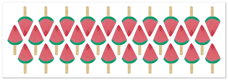 Pegatinas de Pared Helados Sandía Pack de 30