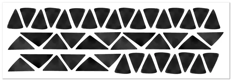 Pegatinas de Pared Triángulos Negros Pack de 43