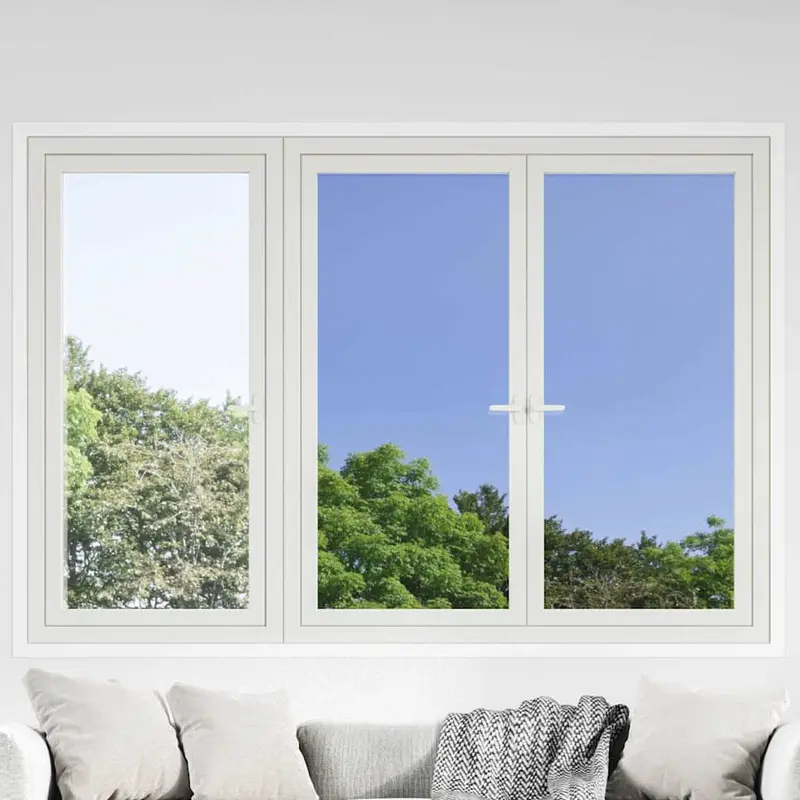 Película Solar Reflectante Estática para Ventanas Plateado PVC