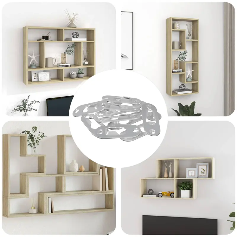 Percha con Agujero de Llave 12 pcs Plateado 45 x 16 x 3.5 mm