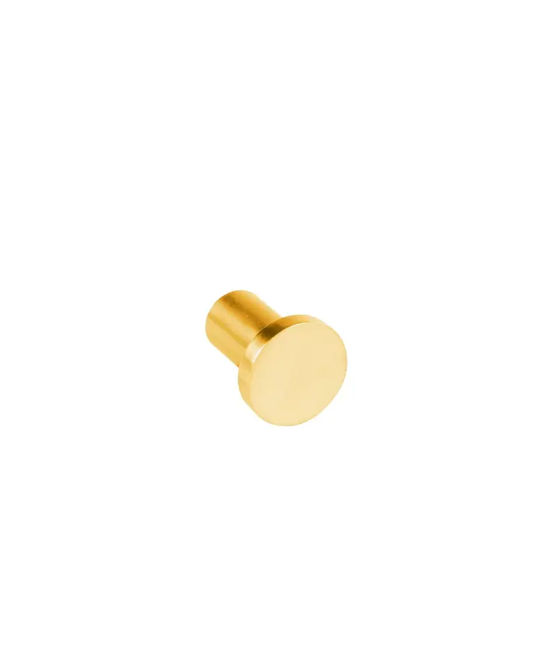Percha para baño de acabado oro mate de la serie Max-TRES de TRES