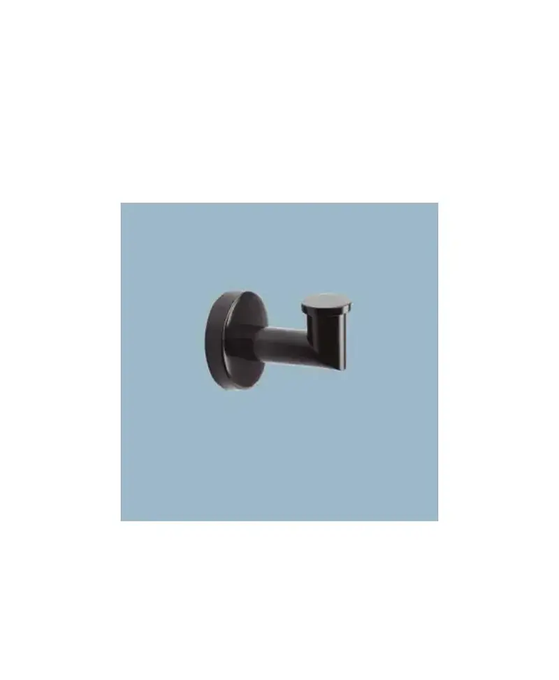 Percha para baño de acero inoxidable negro con adhesivo DARK de Aquore