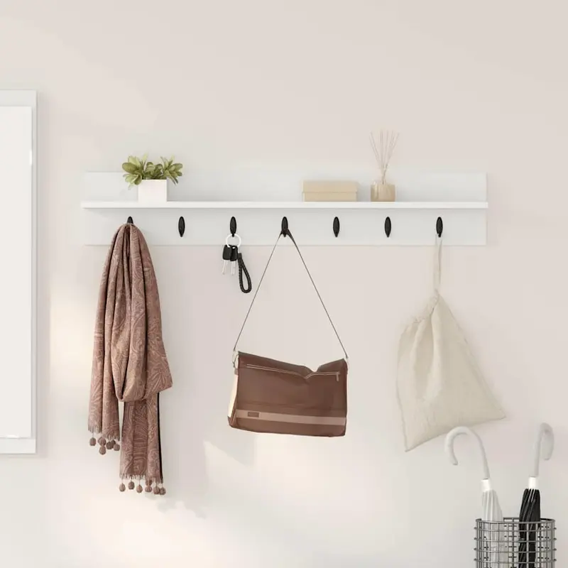 Perchero de pared 100 x 10,5 x 18 cm Madera de ingeniería