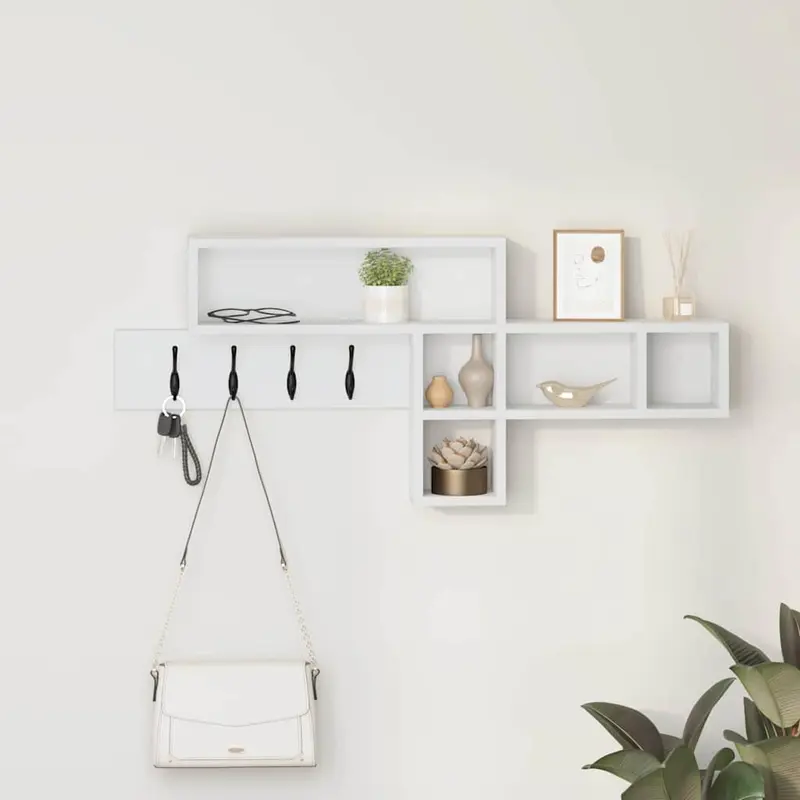 Perchero de pared 100 x 12 x 43,5 cm Madera de ingeniería