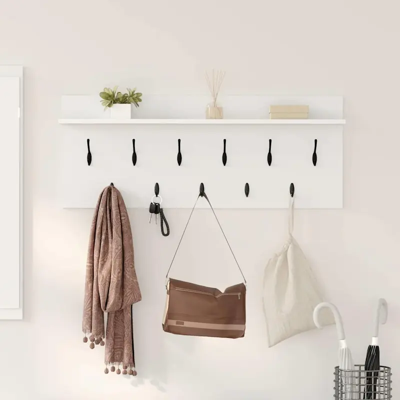 Perchero de pared 100 x 40 x 12 cm Madera de ingeniería