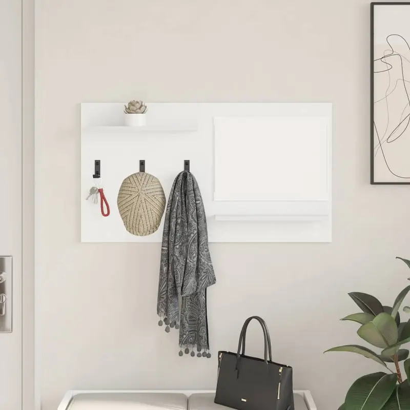 Perchero de pared 90 x 10 x 50 cm Madera de ingeniería
