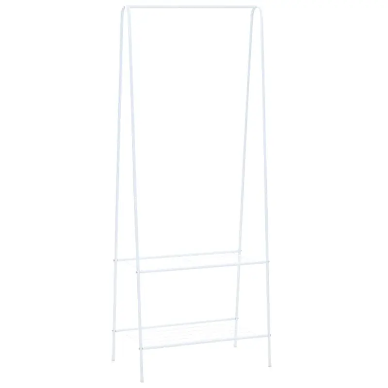 Perchero de ropa blanco 59x35x150 cm