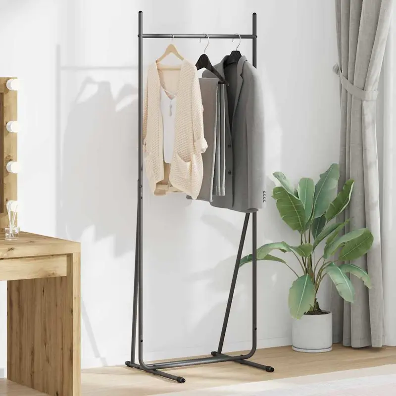 Perchero para ropa Negro 62 x 48 x 158 cm Acero