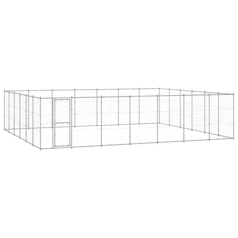 Perrera de exterior de acero galvanizado 50,82 m²