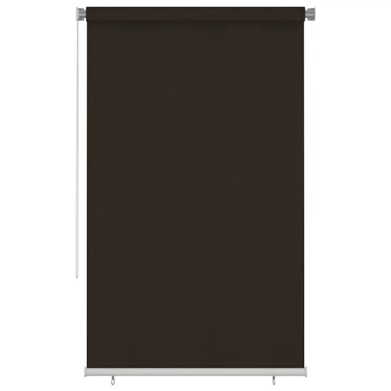 Persiana enrollable de jardín HDPE marrón 140x230cm