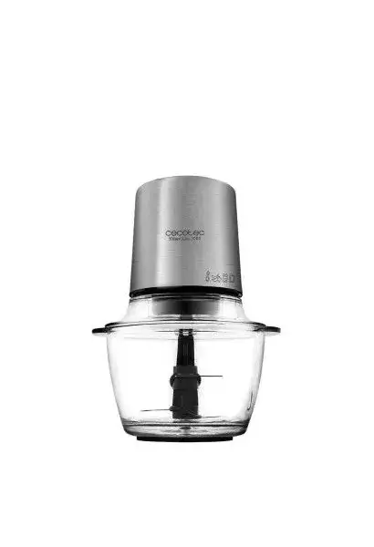 Picadora eléctrica multifunción de 400 w con cuchillas con recubrimiento de titanio titanglass 1000 de Cecotec