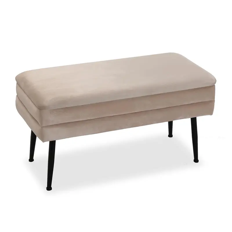 PIE DE CAMA BEIGE