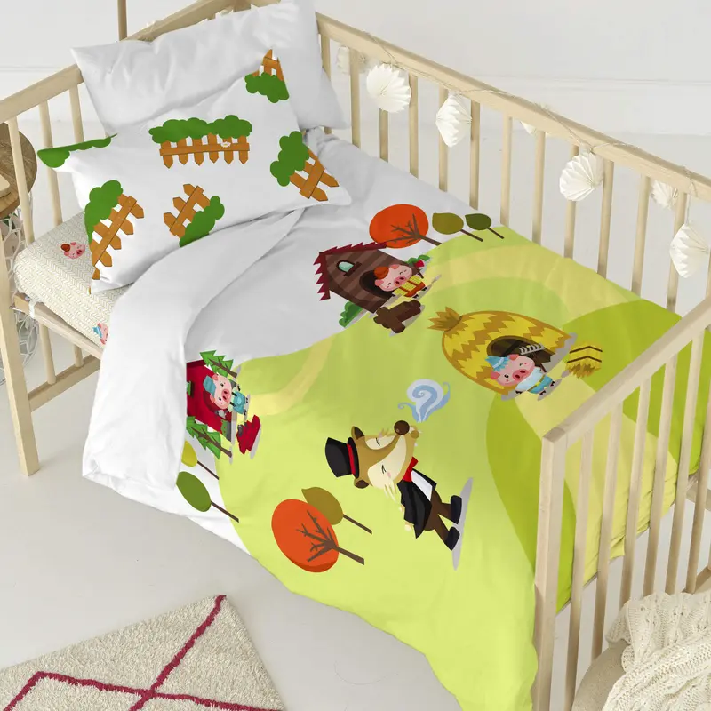 Piggys Juego nórdico cuna 2 piezas