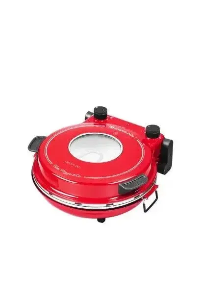 Pizzera eléctrica de 1200 w con temporizador y termostato regulable fun pizza&co mamma mia vista de Cecotec
