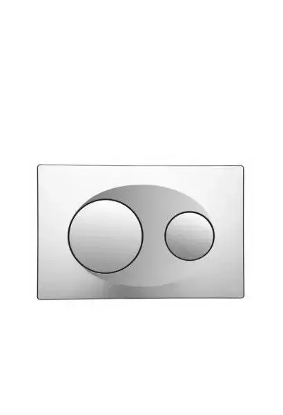 Placa de Doble Descarga To-Slim Unisan – Cromo, ABS, 16x24,7 cm