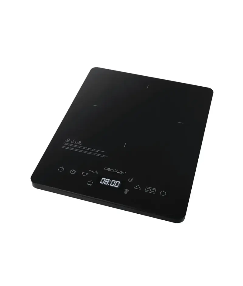Placa de Inducción Portátil 2000W Full Crystal Onyx