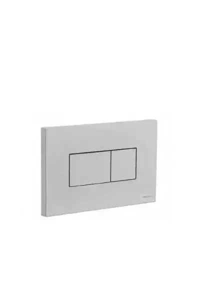 Placa Pulsadora Doble Descarga 23 cm Cromo Rectangular Unisan