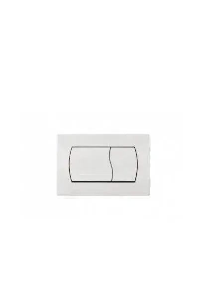 Placa Pulsadora Doble Descarga EASY Unisan Blanco con Fijación