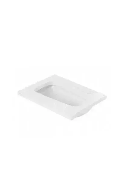 Placa Turca Unisan de Porcelana Blanca 46,5x61x19,5 cm