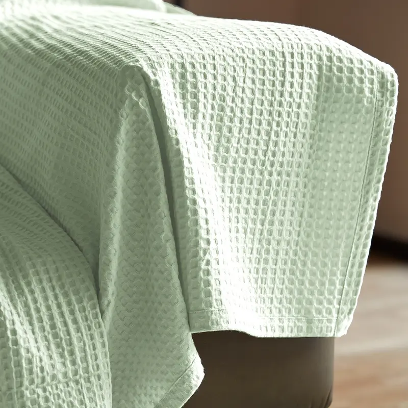 Plaid de algodón Banús Menta