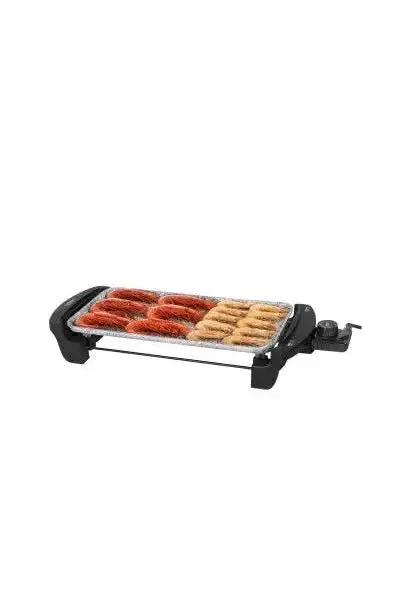 Plancha de asar eléctrica de 40x20 cm con potencia de 1800 w y revestimiento antiadherente rock&water 2000 de Cecotec