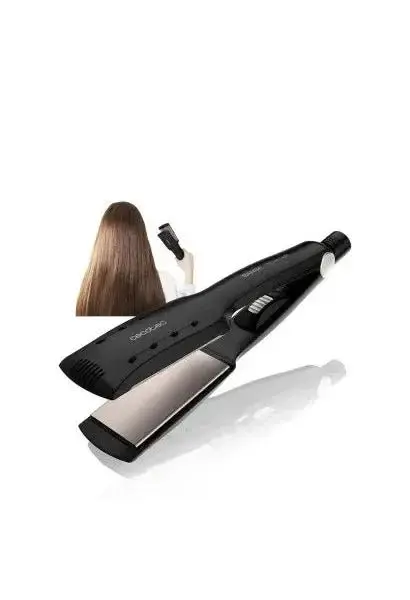Plancha de Pelo para cabellos húmedos o secos con placas de 5 5 cm y Emisión de iones Bamba RitualCare Wet Dry Cecotec