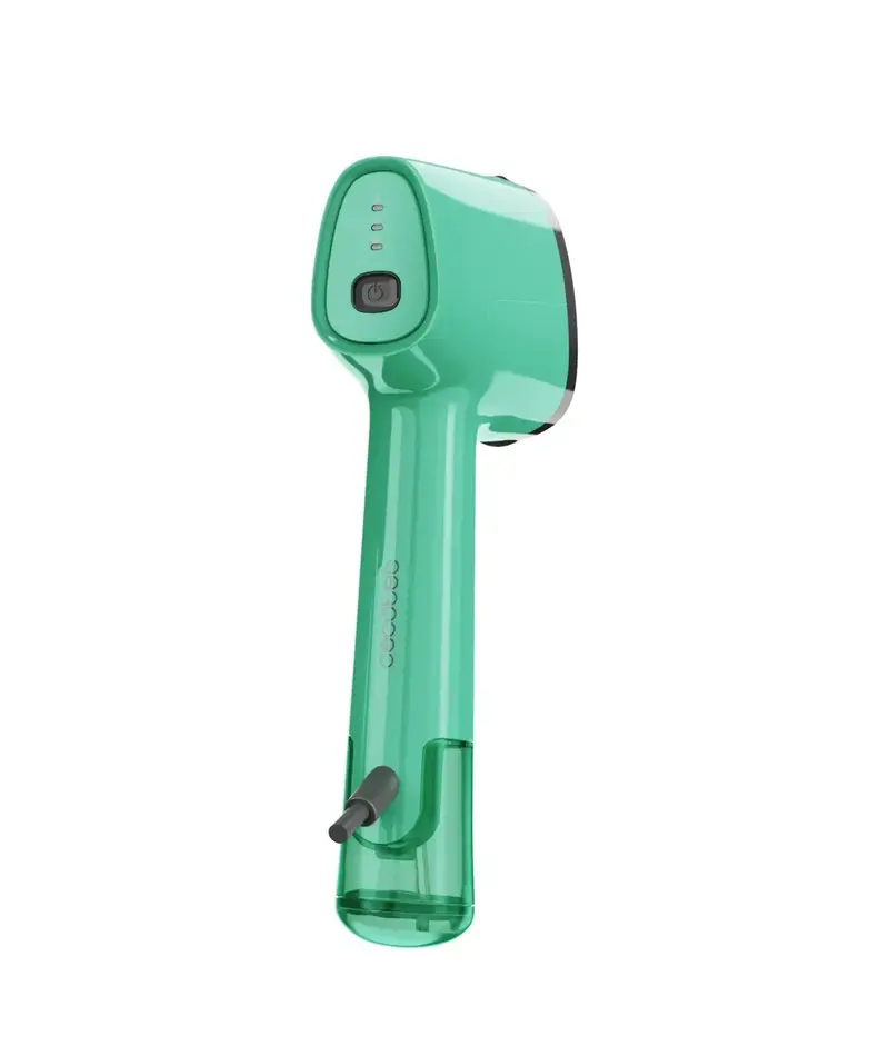 Plancha vertical IronHero V 1500 verde cerámica Portátil 1500W lista en 30s Incluye Cepillo pelusas Cecotec