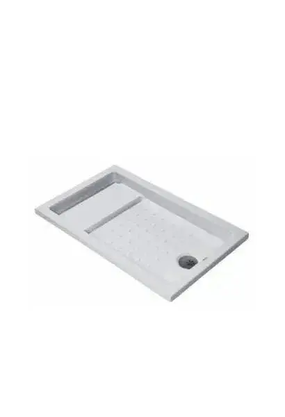 Plato de Ducha Encastrar 120 cm Acrílico Blanco Unisan Strado
