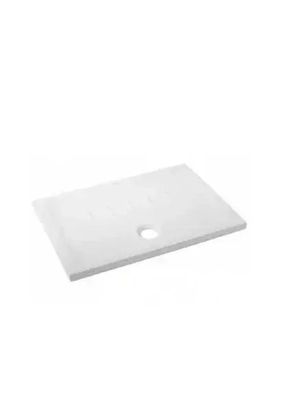 Plato de Ducha Extraplano Porcelana Fine Fire Clay 100x70 cm Blanco Waterline Unisan