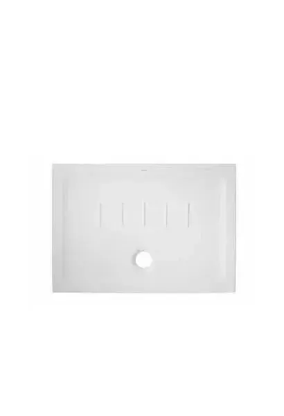 Plato de Ducha Extraplano Porcelana Fine Fire Clay 90x70 cm Blanco Waterline Unisan
