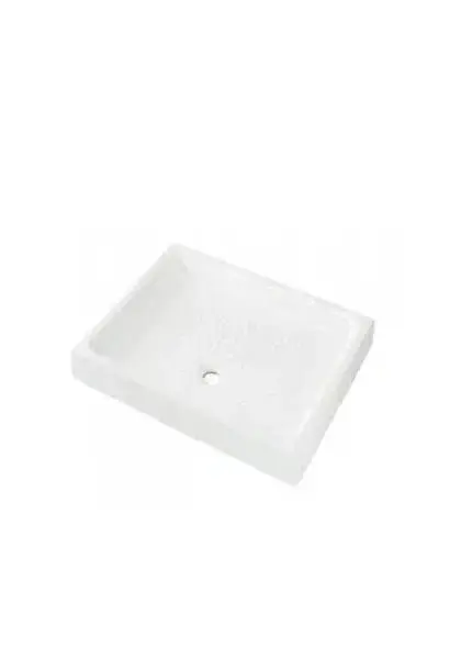 Plato de ducha Moraira 90x90x10 blanco porcelana Fine Fire Clay Unisan