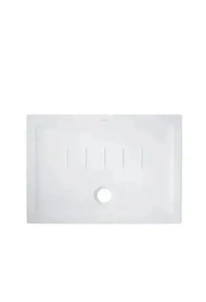 Plato de ducha rectangular Waterline Unisan 120x80x5 cm porcelana blanca