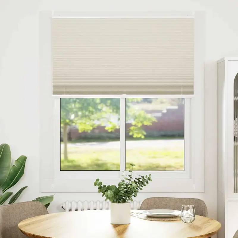 Plisé Para Ventana Persiana 100X125cm Crema