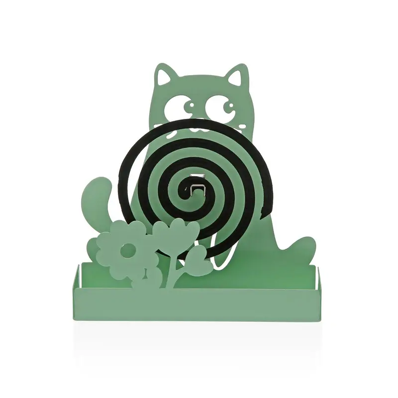 PORTA ESPIRAL ANTIMOSQUITOS GATO MISU VERDE