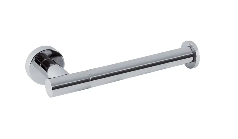 Portarrollos para baño de latón con acabado cromado longitud media Max Exclusive TRES