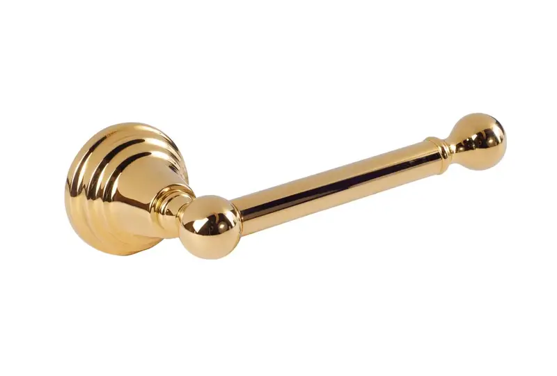 Portarrollos para papel higiénico de diseño moderno y elegante con acabado dorado Clasic TRES