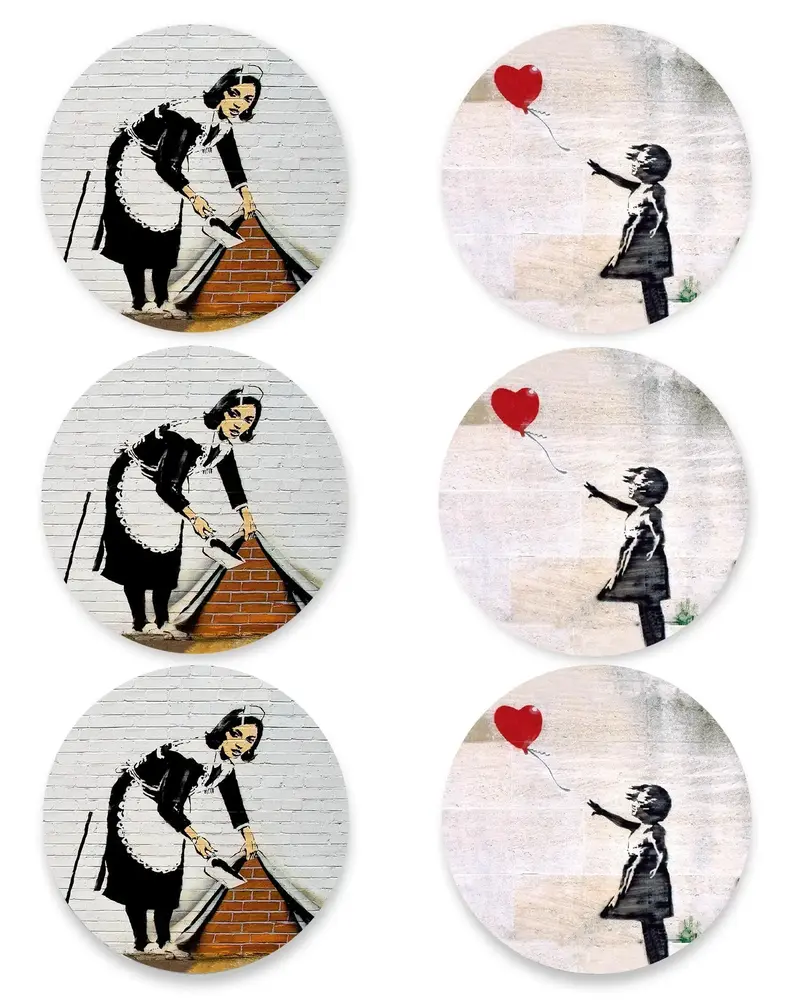 Posavasos Banksy Pack de 12